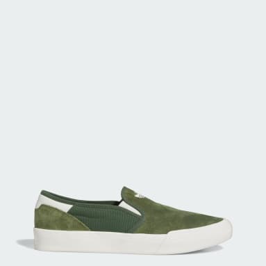 Mens olive green trainers top