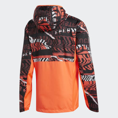 Jaqueta Estampada Own The Run Laranja Homem Running