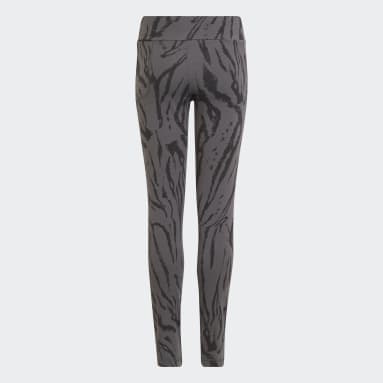 Dívky Sportswear šedá Legíny Future Icons Cotton Hybrid Animal Print