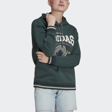 Ženy Originals zelená Mikina s kapucňou adidas Originals Class of 72