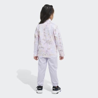 Children 4-8 Years Training White Print Tricot Track Set
