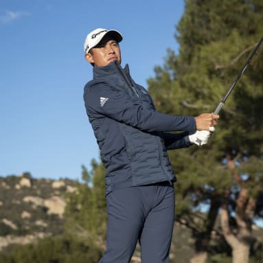 Männer Golf Frostguard Recycled Content Full-Zip Daunenjacke Blau