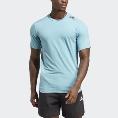 Camiseta Designed for Training Azul Hombre Gimnasio Y Entrenamiento