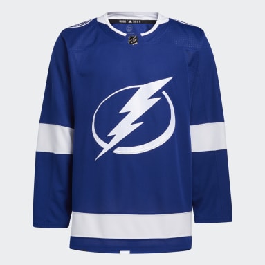 Maillot Domicile Lightning Authentique Bleu Hommes Hockey