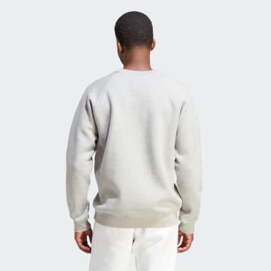 Sudadera cuello redondo Trefoil Essentials Gris Hombre Originals