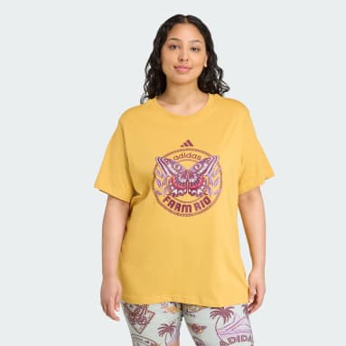 camiseta estampada adidas X FARM (Plus Size)