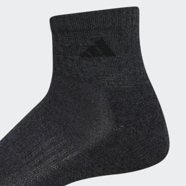 Men's Training Black Cushioned Color Quarter Socks 3 Pairs