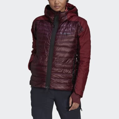 Terrex MYSHELTER Down Hooded Jakke Rød