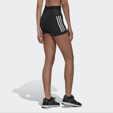 Ženy Cvičení A Trénink černá Legíny Hyperglam 3-Stripes Short