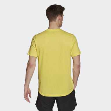 Men Training Yellow AEROREADY Designed to Move Feelready Sport Tee