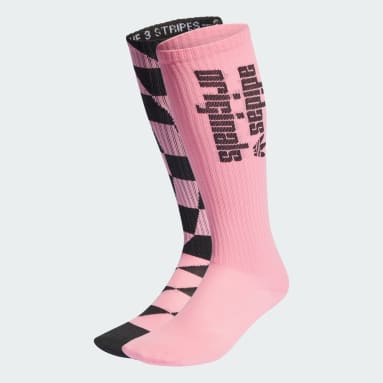 Neon Pink Athletic Socks