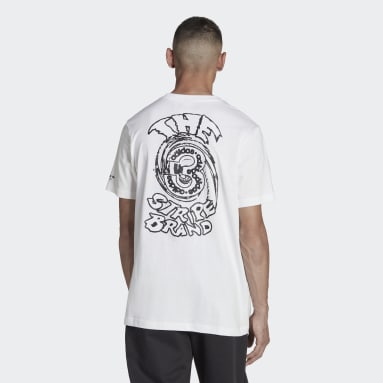 T-shirt graphique Campus blanc Hommes Originals