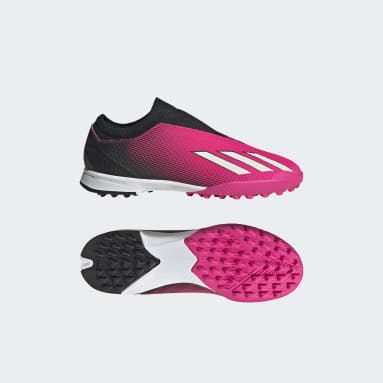Botas de Futebol Sem Atacadores X Speedportal.3 – Piso sintético Rosa Criança Futebol