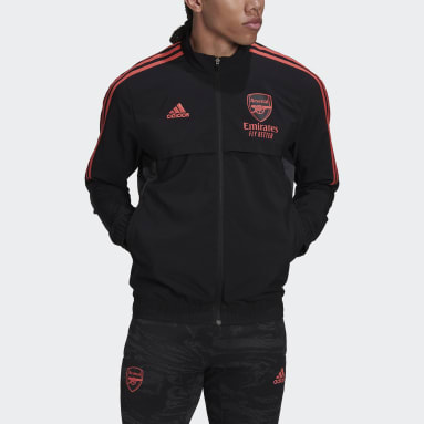 Men Football Black Arsenal Condivo 22 Presentation Jacket