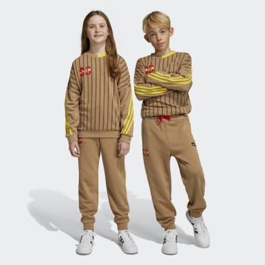Boys khaki adidas sale tracksuit