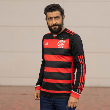 Camisa Flamengo I Manga Longa 24/25 Vermelho Homem Futebol