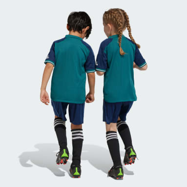 Miniterceiro Equipamento 23/24 do Arsenal Verde Criança Futebol