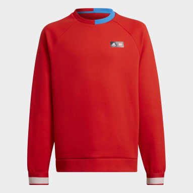 Kids Sportswear Red adidas x LEGO® Tech Pack Crew Sweatshirt