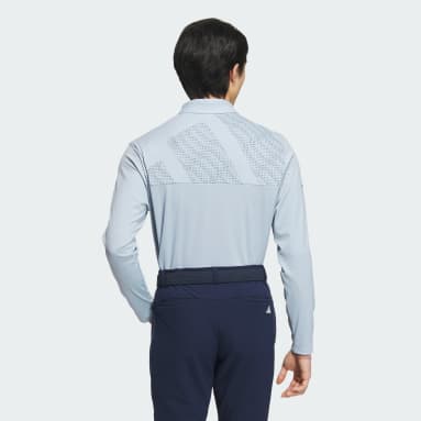 ผู้ชาย กอล์ฟ สีน้ำเงิน เสื้อโปโลแขนยาว AEROREADY Big Badge of Sport