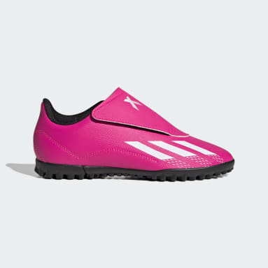 Botas de Futebol X Speedportal.4 – Piso sintético Rosa Criança Futebol