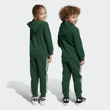 Children 4-8 Years Originals Green Adicolor Hoodie Set