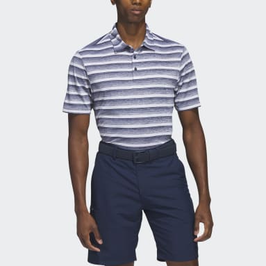 Polo Two-Color Striped Azul Hombre Golf