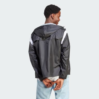 Cortavientos Colorblock Negro Hombre Sportswear