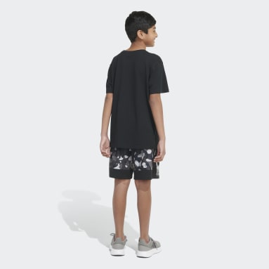 Youth Lifestyle Black Core Camo Allover Print Shorts (Extended Size)