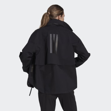 Women Outdoor Black 마이쉘터 레인레디 재킷