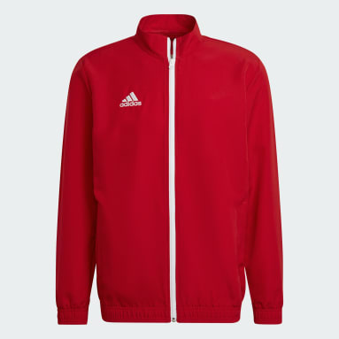 Heren Voetbal rood Entrada 22 Presentatiejack