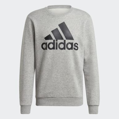 Men Sportswear Grey Essentials Big Logo Sweatshirt