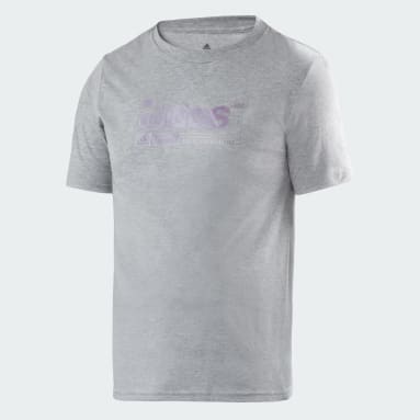 Polo Color Badge of Sport Estampado Plomo Hombre Training