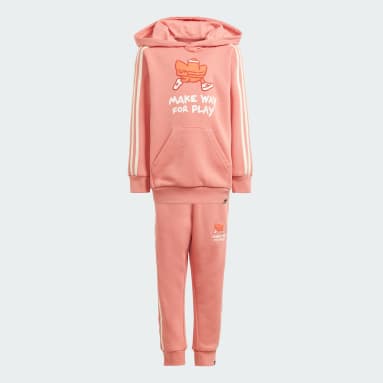 Conjunto sudadera con capucha y pantalón (Niños) Rojo Niño Originals
