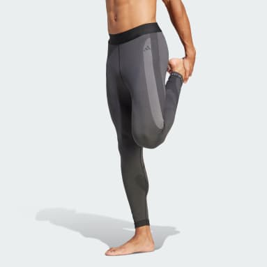 Heren Yoga zwart adidas PRIMEKNIT Yoga Seamless Training 7/8 Legging