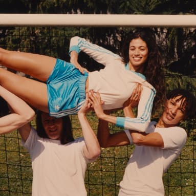 Polo Manga Larga Sporty & Rich Football Blanco Mujer Originals