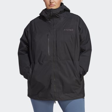Frauen TERREX TERREX Xploric RAIN.RDY Wanderjacke – Große Größen Schwarz