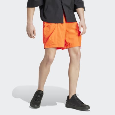 ผู้ชาย Sportswear สีส้ม กางเกงคาร์โกขาสั้น City Escape