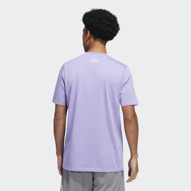 T-shirt graphique Real Madrid Violet Hommes Basketball