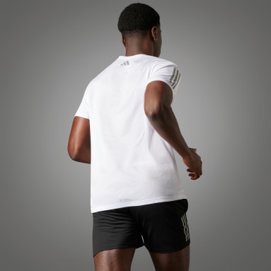 T-shirt da running Global Short Sleeve Bianco Uomo Running