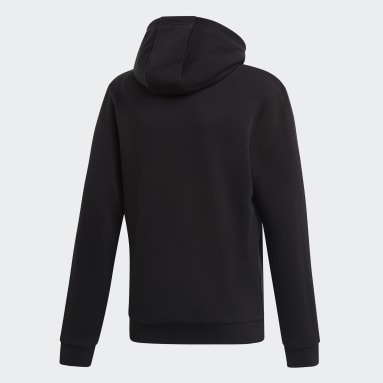 Polerón con capucha Trifolio (UNISEX) Negro Niño Originals