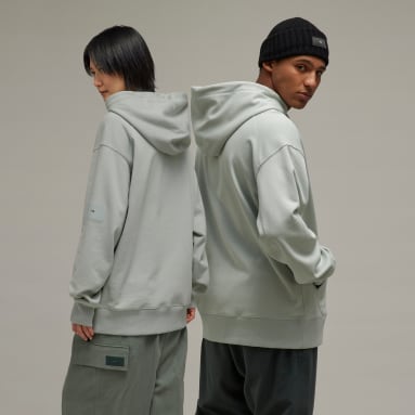 Y-3 Organic Cotton Terry Hoodie Szary
