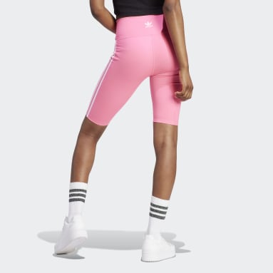 adidas Adicolor Classics High-Waisted Short Leggings - Pink