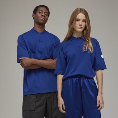 Y-3 Short Sleeve Poloskjorte Blå