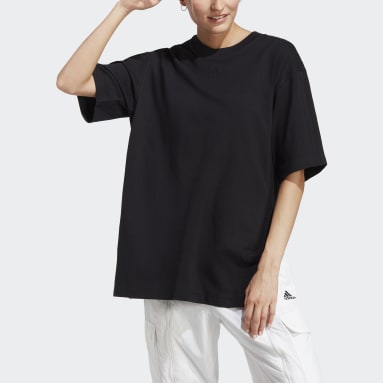 Women Sportswear Black Dance Oversized Tee