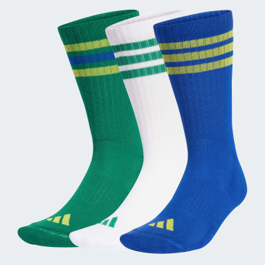 PACOTE COM TRÊS PARES DE MEIAS TRÊS LISTRAS SPORTSWEAR COM AMORTECIMENTO