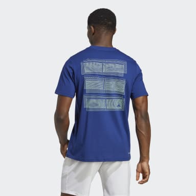 Tennis Graphic T-skjorte Blå