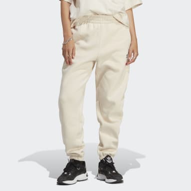 Beige jogger bottoms, TROUSERS, SPORT LINE, COLLECTION