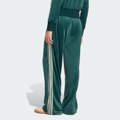 Pantaloni da tuta in velluto con logo impresso adidas Originals x Liberty London