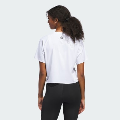 Camiseta Modelagem Folgada BLUV Print Performance Branco Mulher Training