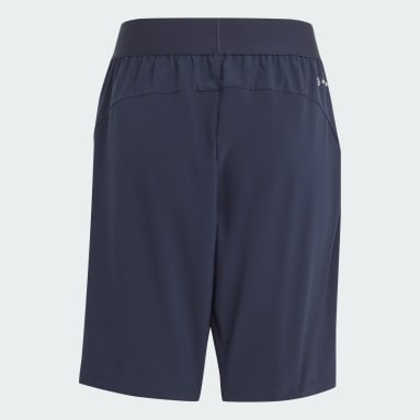 Jongens Fitness En Training blauw Train Icons AEROREADY Logo Geweven Short
